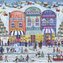 ALIPSON Čtvercové puzzle Vánoční vesnička Mír na Zemi 1000 dílků