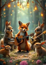 BLUEBIRD Puzzle Lesní koncert 300 dílků