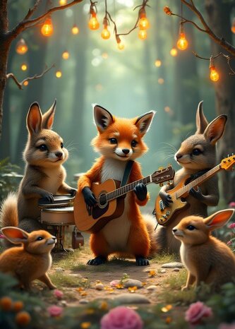 BLUEBIRD Puzzle Lesní koncert 300 dílků