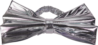 Kokarda na krzesło 50x34cm srebrna