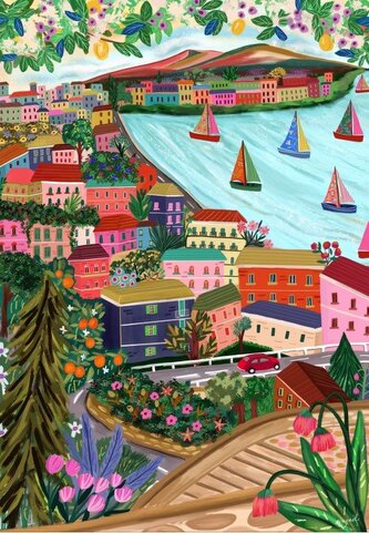 PIECES & PEACE Puzzle Neapol, Itálie 1000 dílků