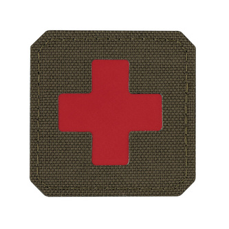 Nášivka M-Tac Medic Cross Laser Cut - olivová-červená