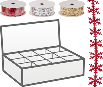 Wstążka płatek śniegu 4m 3ass CLR