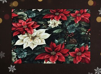 Vánoční dekorační ozdobný ubrousek NATALY III. 30x40 cm Mybesthome