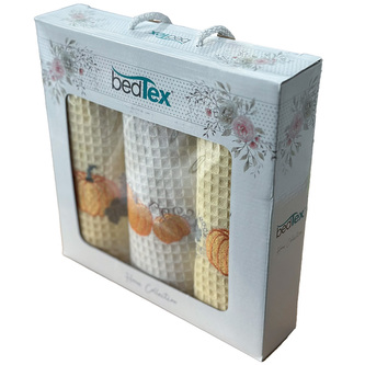 Dárková sada vaflových utěrek 3 ks Dýně