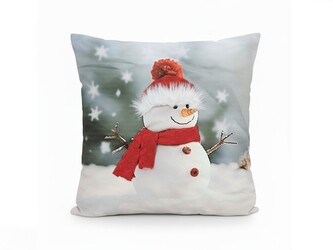 Forbyt Vánoční povlak Sněhulák 3D CYHA7373M 40x40 cm Forbyt Vánoční povlak Sněhulák 3D CYHA7373M 40x40 cm