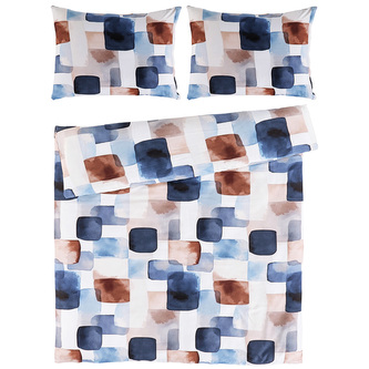 Saténové povlečení Echo Velikost: 160x200 + 2x 70x80 cm