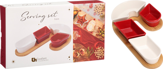 Komplet 5 miseczek w kształcie laski cukowej