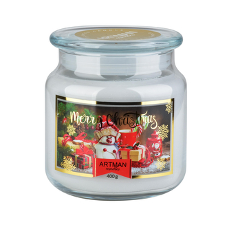 Świeca SŁOIK ŚW NEW mały woskowa szara zapachowa