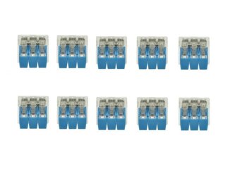 Svorka s páčkou na vodiče 3x0.14-4mm², 10ks GEKO