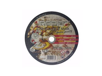 Kotouč řezný na ocel, nerez, 230x2,0x22,2mm RAPID
