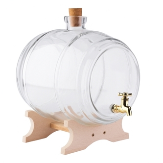 DuraHome Skleněný soudek ŠTĚSTÍ LUX, 5l, hladký