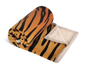 Přikrývka Korall micro jednolůžko - Hnědá,Černá - 150x200 cm