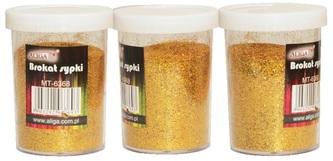 Brokat złoty sypki 100g MT-6584 MT-6585, Aliga