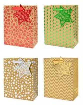 Torba QPM Boże Narodzenie Kraft MIX