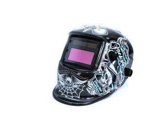 Svářečská kukla samostmívací s potiskem lebka, černo-bílá MAR-POL