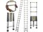 Teleskopický žebřík 4,4 m, 150 kg, hliníkový - GEKO
