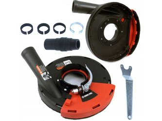 Odsávací kryt s kartáčovým věncem pro úhlové brusky 115-125mm MAR-POL