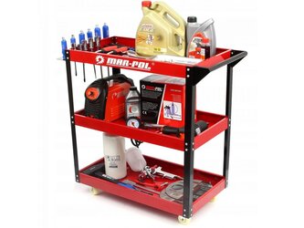 Pojízdný dílenský vozík na nářadí, 3 police MAR-POL