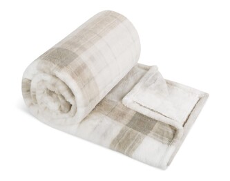 Přikrývka Korall Flutto jednolůžko - Přírodní,Béžová,Šedá - 150x200 cm