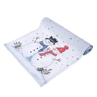 Ubrus-běhoun bavlna SNĚHULÁK 160x30 cm Ubrus-běhoun bavlna SNĚHULÁK 160x30 cm