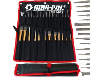 Sekáče, vyrážeče, důlčíky, sada 28 ks MAR-POL