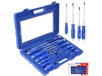 Šroubováky úderové, sada 12ks, magnetické, šestihran MAR-POL