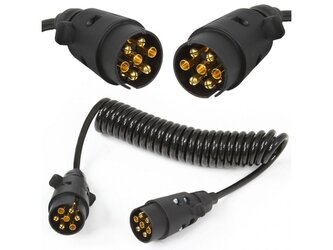 Kabel prodlužovací 3 m, 7 pólů, zástrčka/zástrčka - MAR-POL