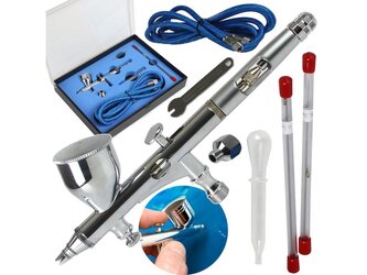 Airbrush - stříkací pistolka s regulací + 3 trysky MAR-POL