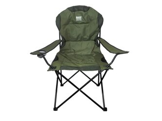 Kempingová židle skládací, zelená - BASS