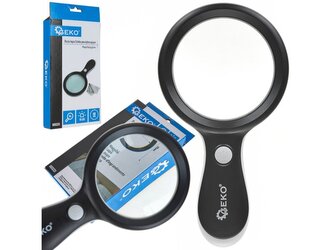 Lupa 88 mm s LED světlem, 18 LED, 10 x zvětšení - GEKO