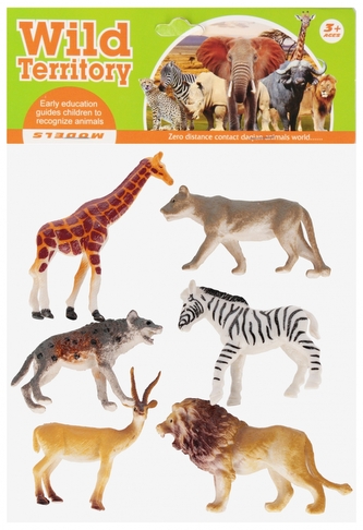 Zwierzęta Dzikie figurki 6 szt. MEGA CREATIVE 570094