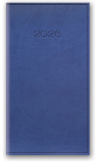 Kalendarz kieszonkowy A6 2026 zgaszony niebieski Kalendarz kieszonkowy A6 2026 zgaszony niebieski