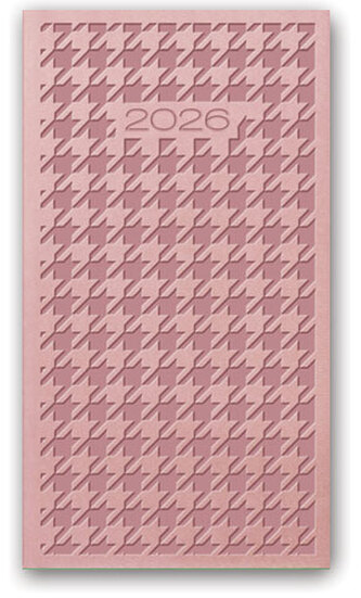 Kalendarz kieszonkowy A6 2026 Vivella pudrowy róż Kalendarz kieszonkowy A6 2026 Vivella pudrowy róż