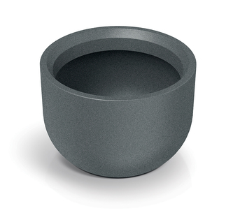 Květináč MOLTA ROUND 40 cm - barva: granitová šedá
