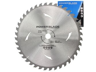 Kotouč pilový s SK plátky (vidiový), 400x40Tx32mm POWER BLADE
