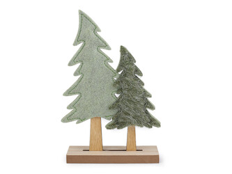 Vánoční stromečky - 1 ks - zelená šalvěj světlá