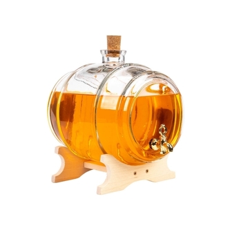 DuraHome Skleněný soudek ŠTĚSTÍ LUX, 2l, hladká