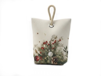 Forbyt Vánoční dveřní zarážka Cesmína CYH6024GC 22x23 cm Forbyt Vánoční dveřní zarážka Cesmína CYH6024GC 22x23 cm