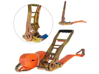 Pás upínací, s ráčnou ERGO a hákem, 10mx50mm, 5t GEKO