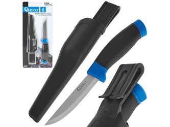 Nůž finka BLACK SURVIVAL SERIES, 215/105 mm s pouzdrem - GEKO