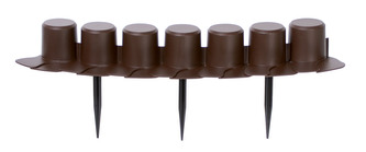 Plastový obrubník - palisáda 4,05m, 60mm PALISADE (Barva: Hnědá)