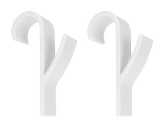 Věšáky na ručníky k zavěšení na radiátor, plastové, sada 2 ks GEKO