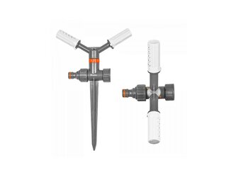 Zavlažovač rotační dvouramenný s plastovým trnem WHITE LINE