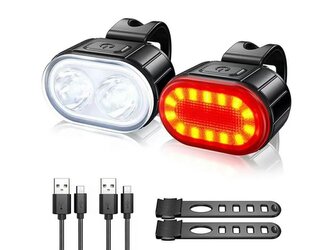 Osvětlení na kolo, přední bílé, zadní červené