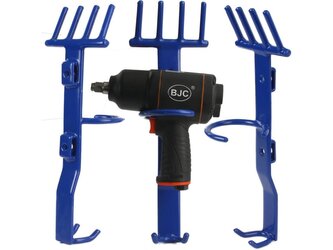 Držák na rázový utahovák a nástrčné klíče - modrý BJC