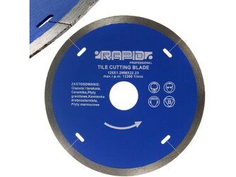 Kotouč řezný diamantový 125x1.2x22.2mm RAPID Kotouč řezný diamantový 125x1.2x22.2mm RAPID