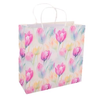 Papírová taška 27x27 cm - sada 12ks, 0/50