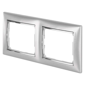 Legrand Valena rámeček dvojnásobný se stříbrným pruhem