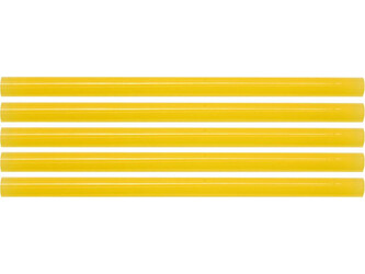 Tavné lepící tyčinky 11 x 200 mm, žluté, 5 ks